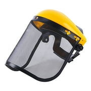 Avdolw Safety Face Shield with Mesh Visor for Weed Eating Whacking Yard Work Mesh Face Shield Chainsaw Protective Helmet